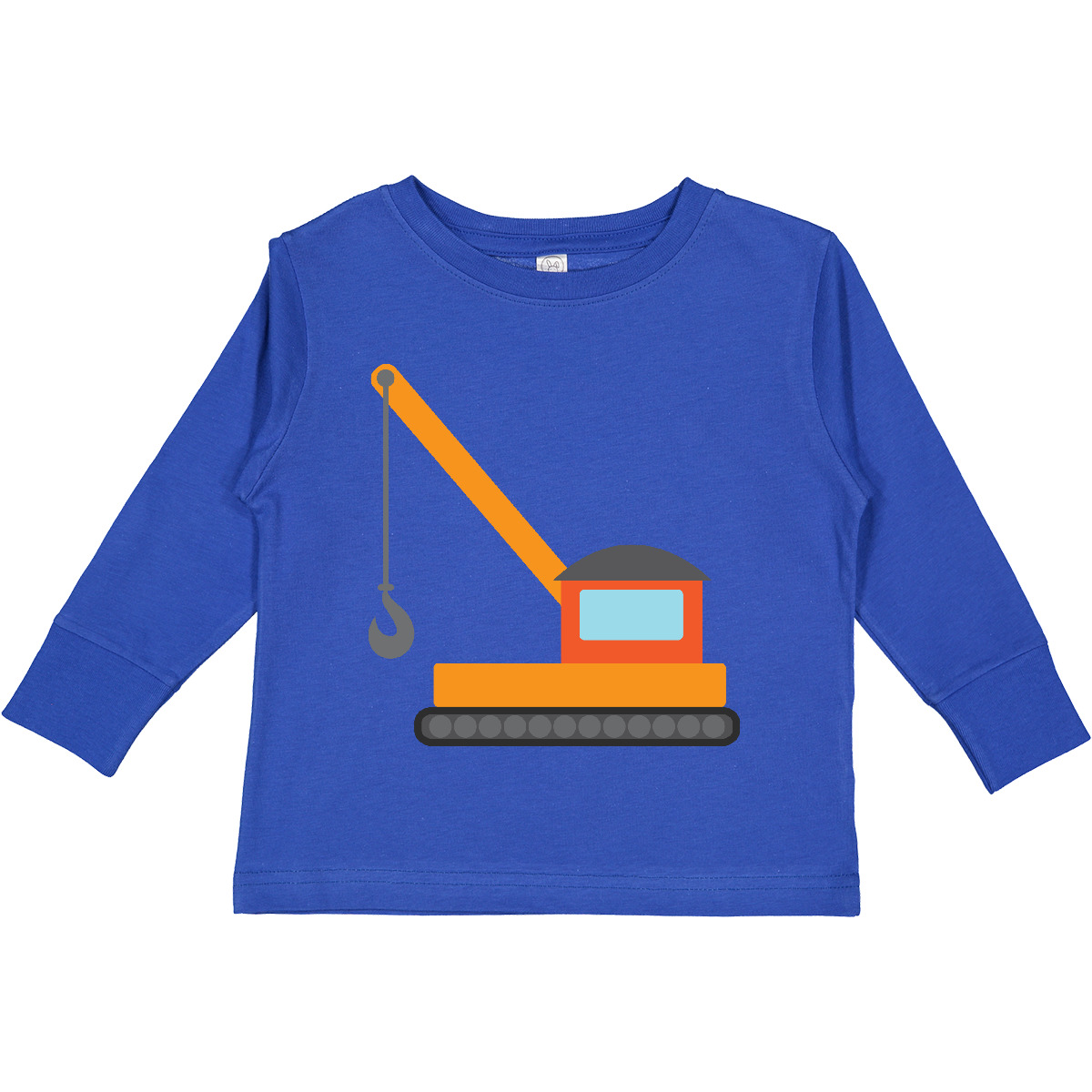 Inktastic Kids Construction Crane Toddler Long Sleeve T-Shirt Vehicle Truck Work - Picture 6 of 7