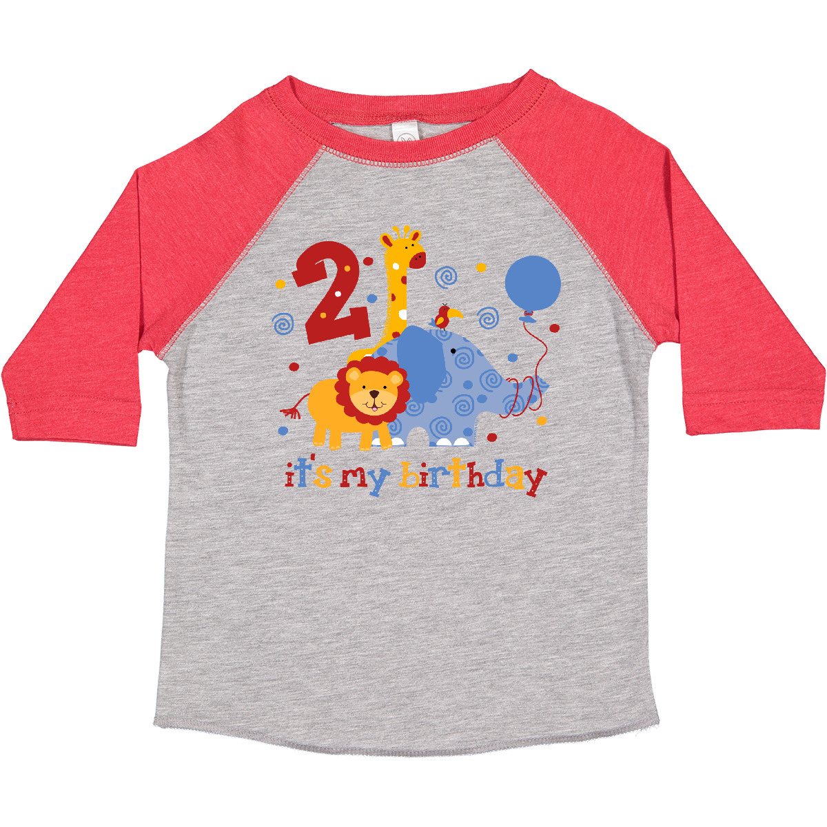 Inktastic Safari 2. Geburtstag Kleinkind T-Shirt Dschungel Löwe Elefant Giraffe Wild - Bild 8 von 16