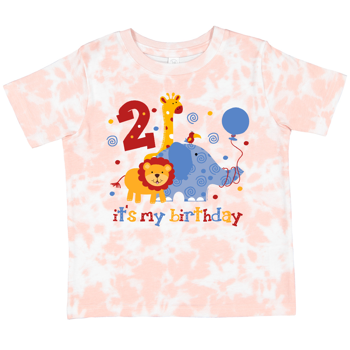 Inktastic Safari 2. Geburtstag Kleinkind T-Shirt Dschungel Löwe Elefant Giraffe Wild - Bild 15 von 16