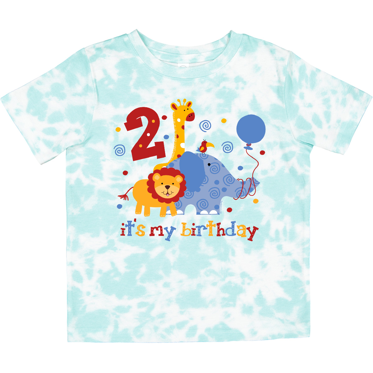 Inktastic Safari 2. Geburtstag Kleinkind T-Shirt Dschungel Löwe Elefant Giraffe Wild - Bild 14 von 16