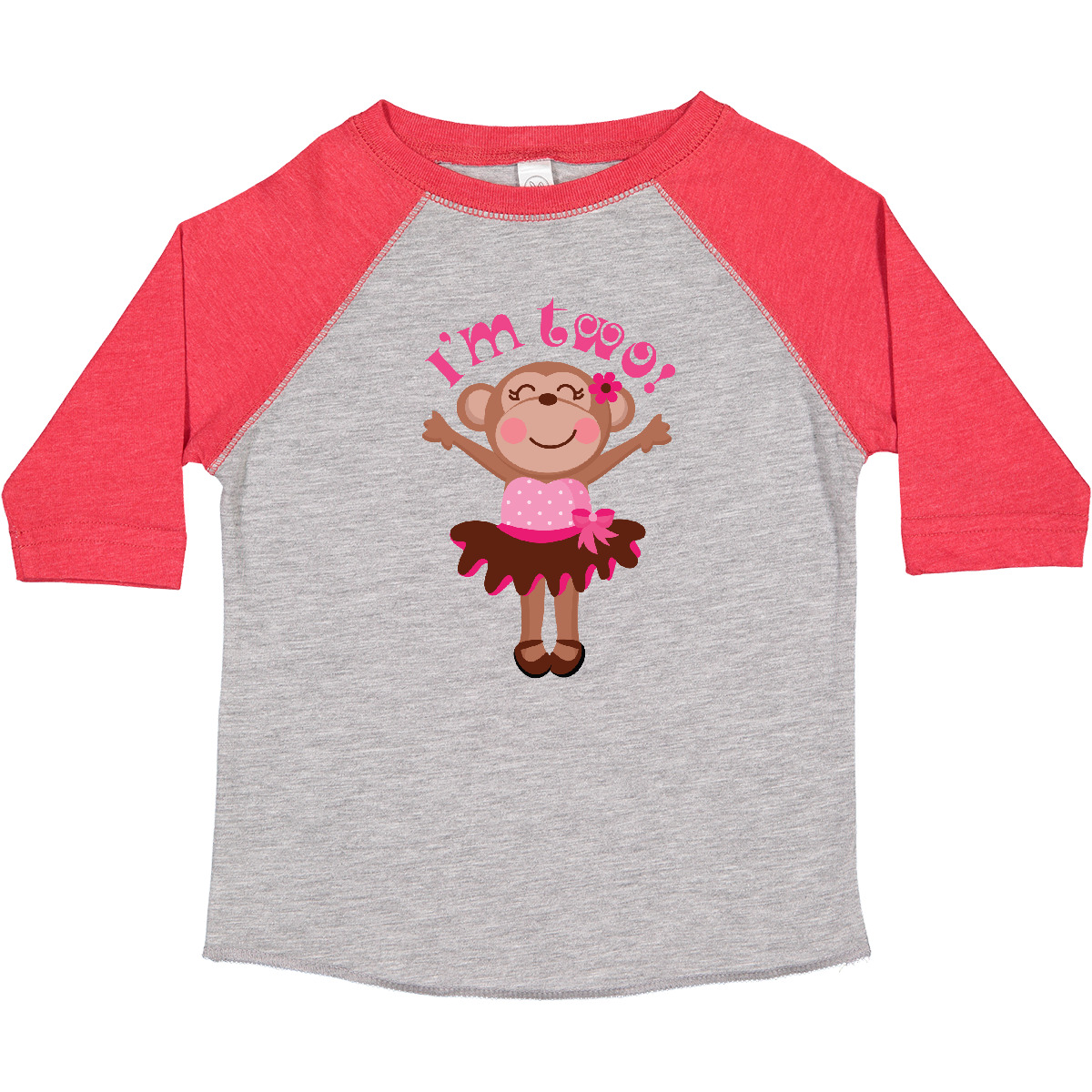 Inktastic Monkey 2nd Birthday Gift For Girl Toddler T-Shirt Im Girls Childs Cute - Picture 4 of 10