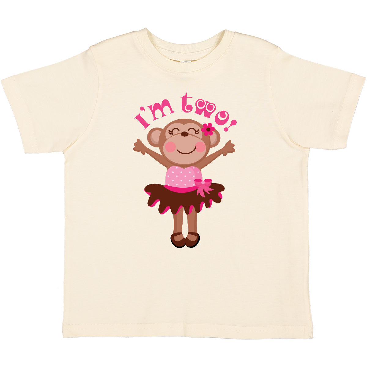 Inktastic Monkey 2nd Birthday Gift For Girl Toddler T-Shirt Im Girls Childs Cute - Picture 6 of 10