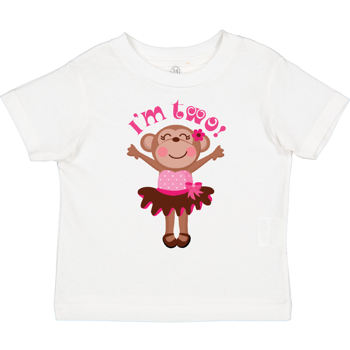 Inktastic Monkey 2nd Birthday Gift For Girl Toddler T-Shirt Im Girls Childs Cute - Picture 9 of 10