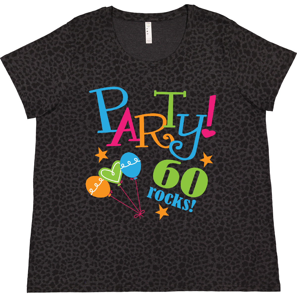 Inktastic 60th Birthday Party Gift Women's Plus Size T-Shirt 60 Year Old Rocks - Picture 3 of 4