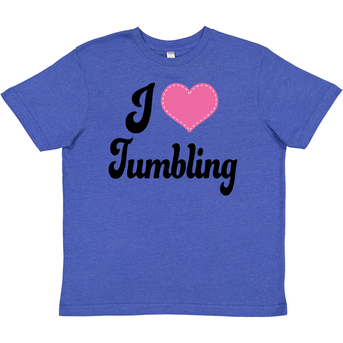 Inktastic I Love Tumbling Youth T-Shirt Heart Gymnastics Kids Exercise Tumbler - Bild 8 von 8