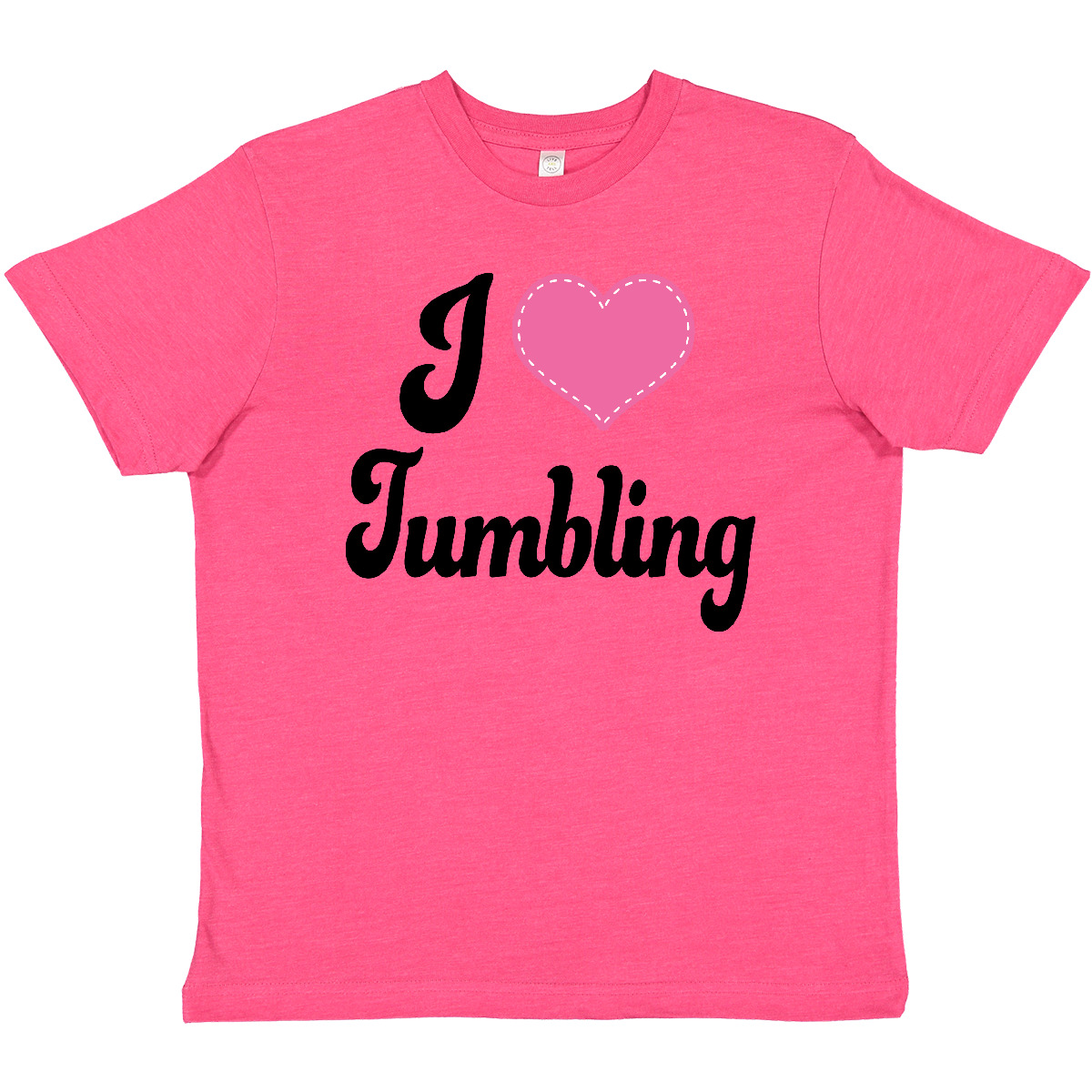 Inktastic I Love Tumbling Youth T-Shirt Heart Gymnastics Kids Exercise Tumbler - Bild 7 von 8