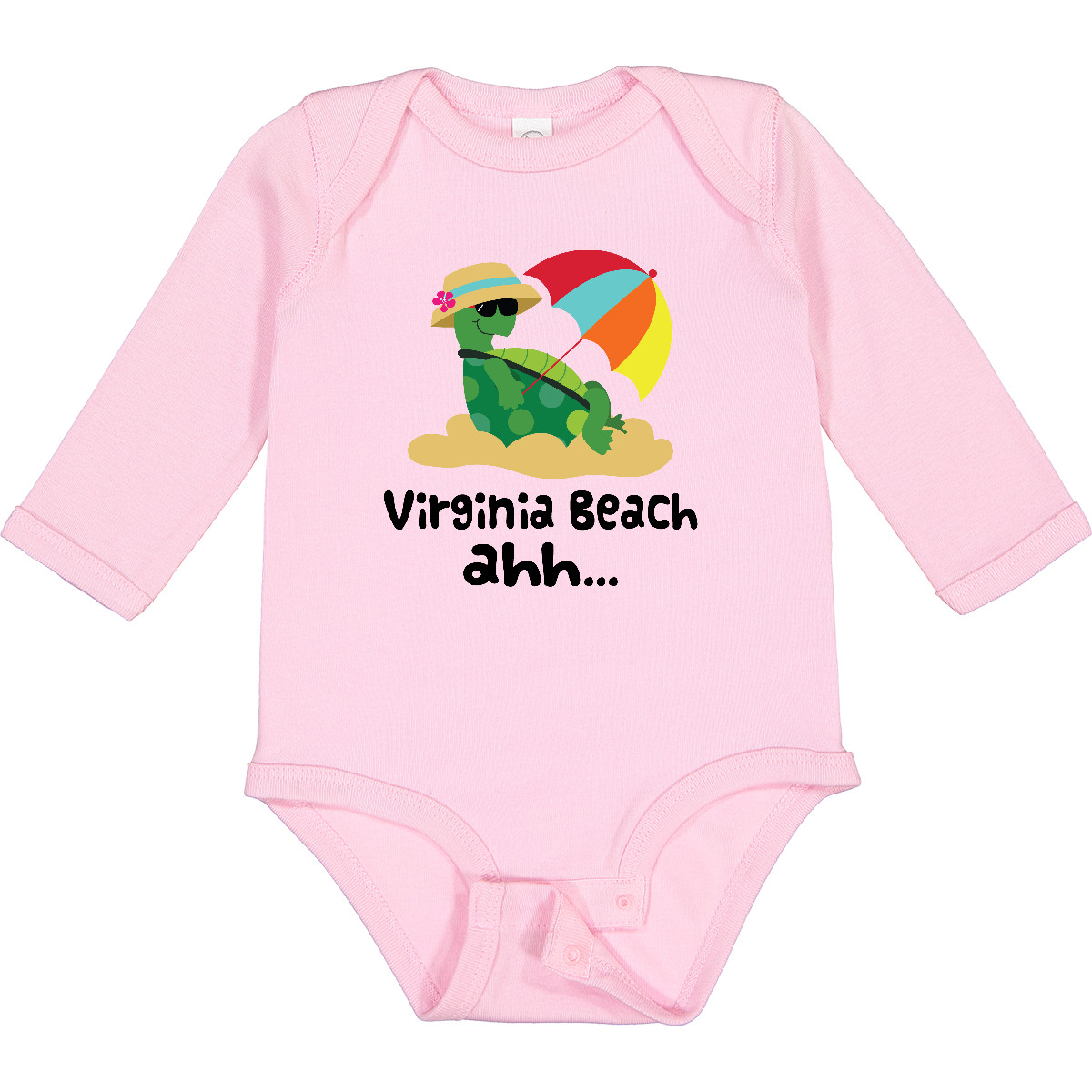 Inktastic Virginia Beach Virginia Long Sleeve Creeper Hws - Picture 7 of 7
