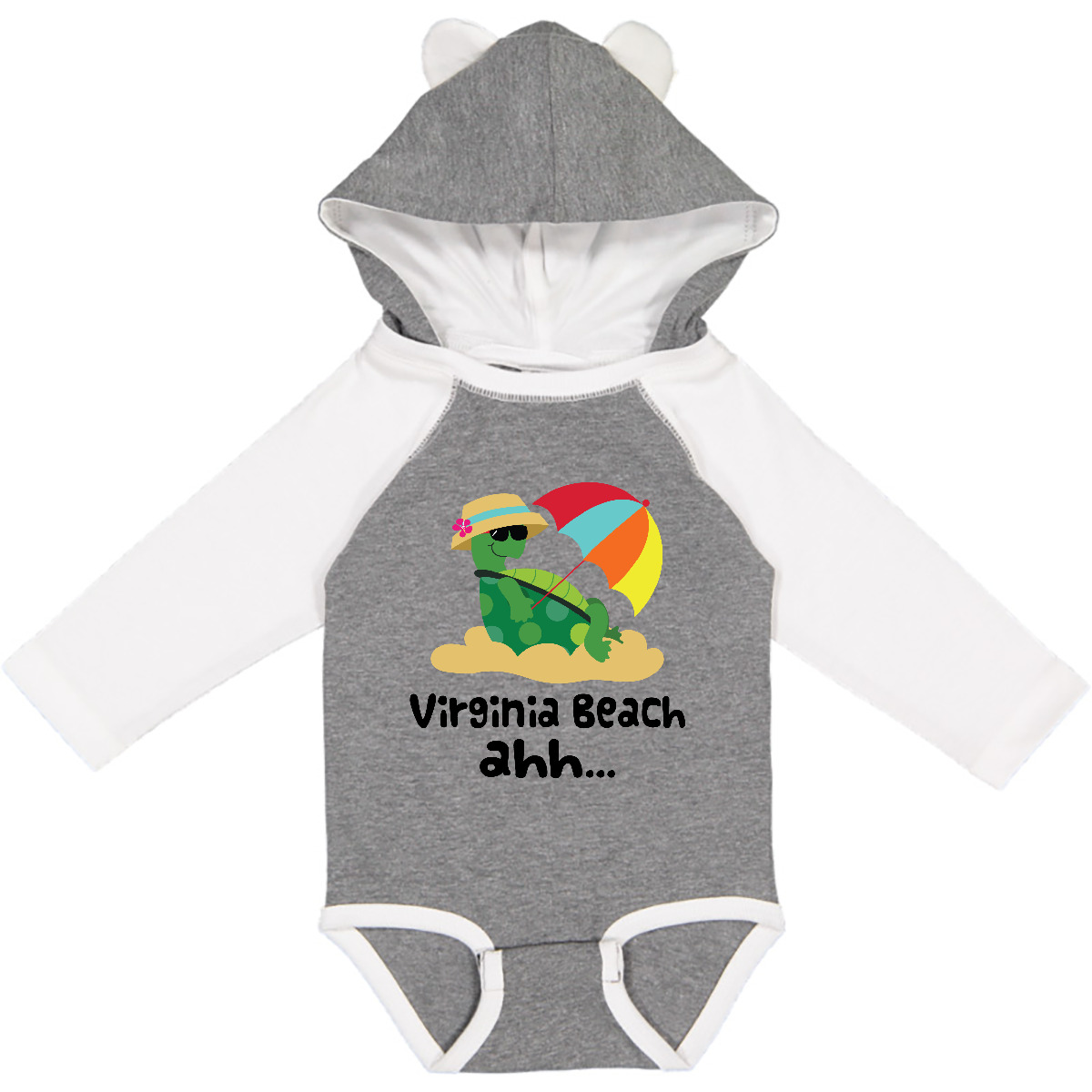 Inktastic Virginia Beach Virginia Long Sleeve Creeper Hws - Picture 2 of 7