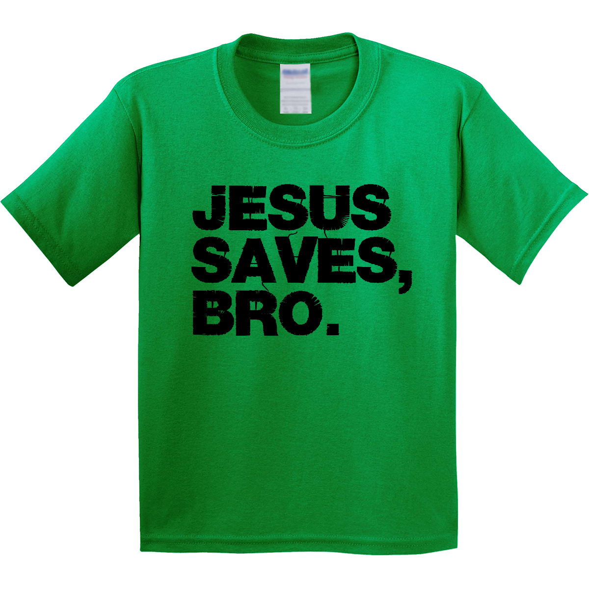 Inktastic Jesus Saves, Bro. Youth T-Shirt Love Teen Christian Bold Unisex Tee - Picture 3 of 7