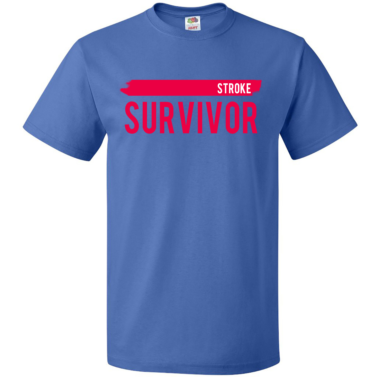Inktastic Stroke Survivor T-Shirt Awareness Red Ribbon Mens Adult Clothing Tees - Picture 9 of 13