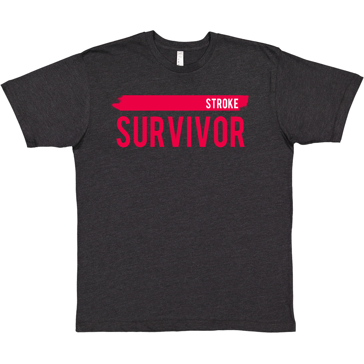 Inktastic Stroke Survivor T-Shirt Awareness Red Ribbon Mens Adult Clothing Tees - Picture 12 of 13