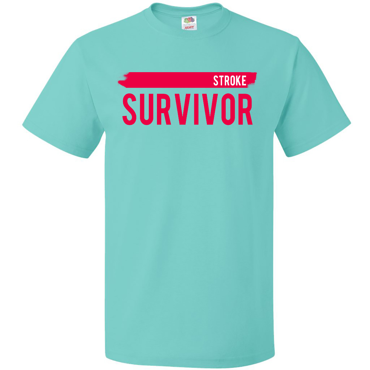Inktastic Stroke Survivor T-Shirt Awareness Red Ribbon Mens Adult Clothing Tees - Picture 10 of 13