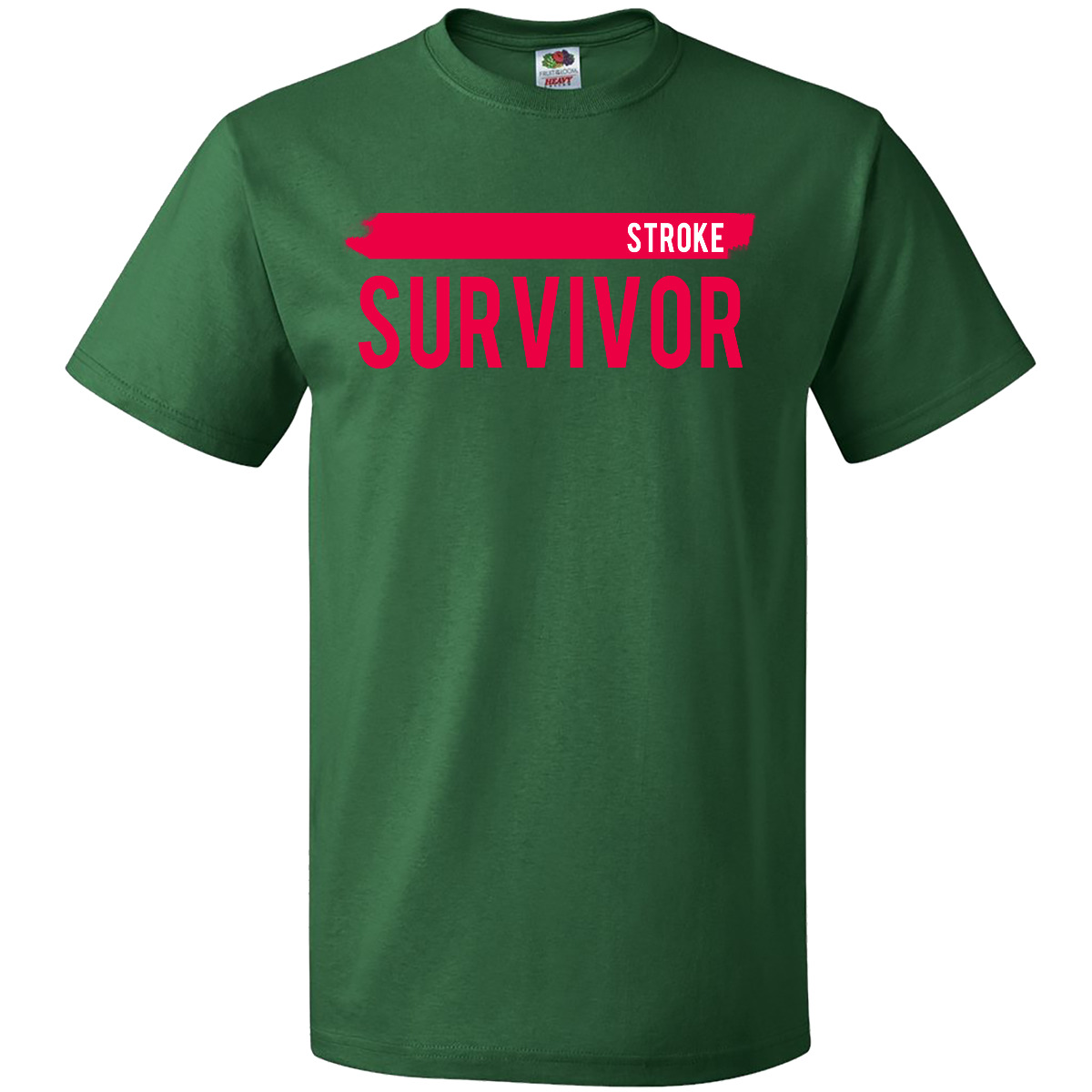 Inktastic Stroke Survivor T-Shirt Awareness Red Ribbon Mens Adult Clothing Tees - Picture 3 of 13