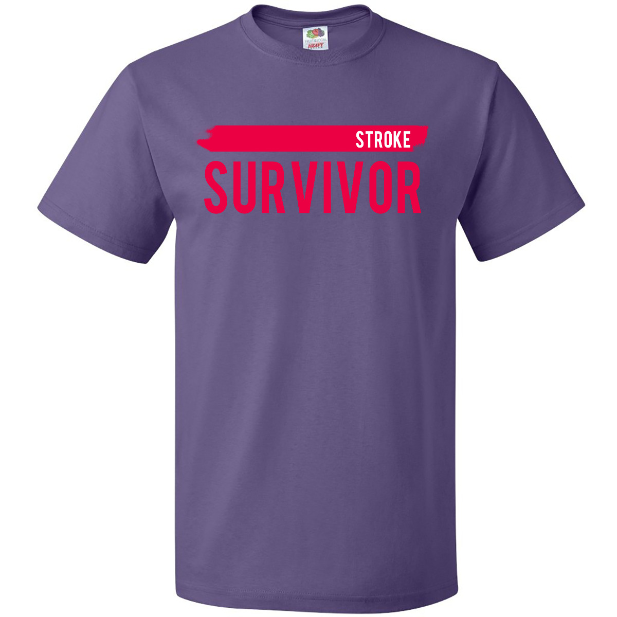 Inktastic Stroke Survivor T-Shirt Awareness Red Ribbon Mens Adult Clothing Tees - Picture 8 of 13