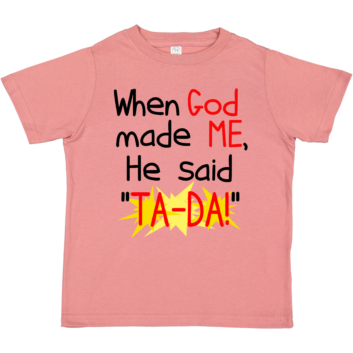 Inktastic When God Made Me Toddler T-Shirt Christian Catholic Cute Faith Child - Picture 11 of 18