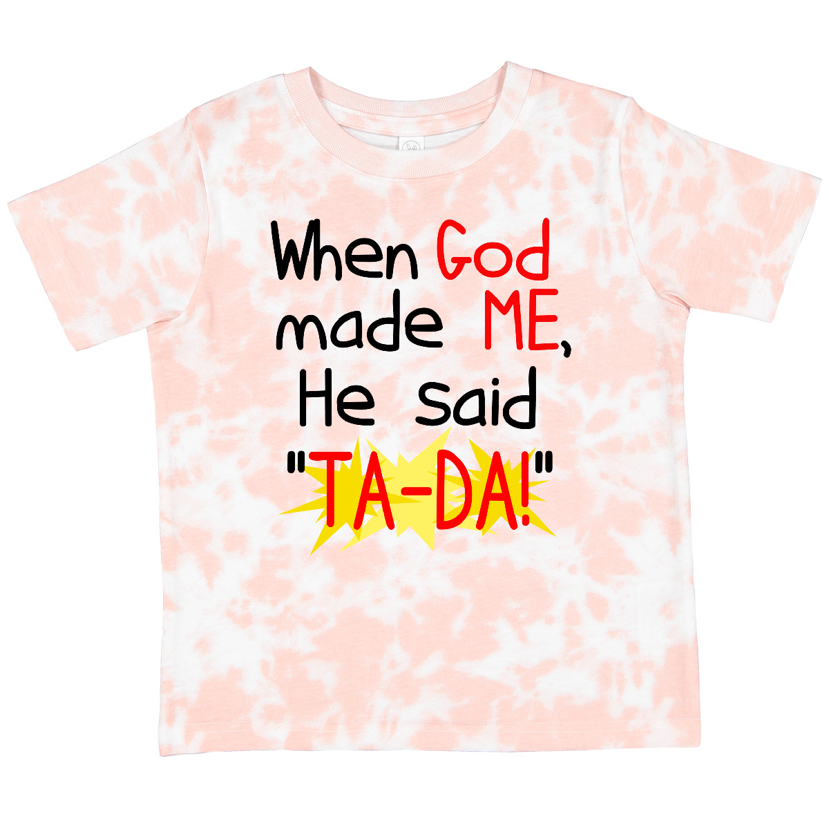 Inktastic When God Made Me Toddler T-Shirt Christian Catholic Cute Faith Child - Picture 16 of 18