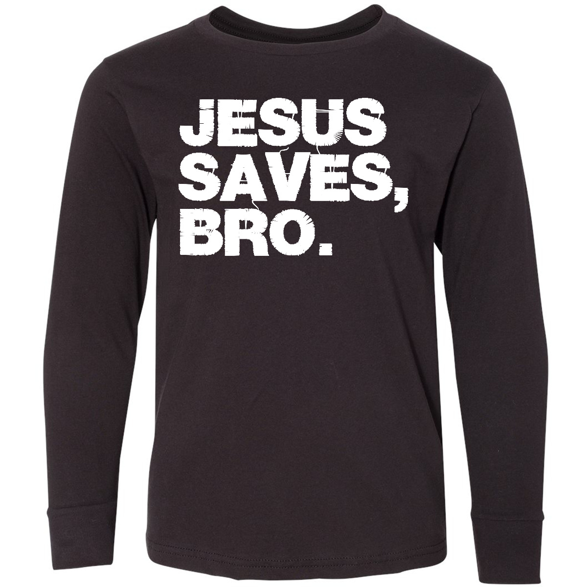 Inktastic Jesus Saves Bro Christian Youth Long Sleeve T-Shirt Love Teen Faith - Picture 2 of 5