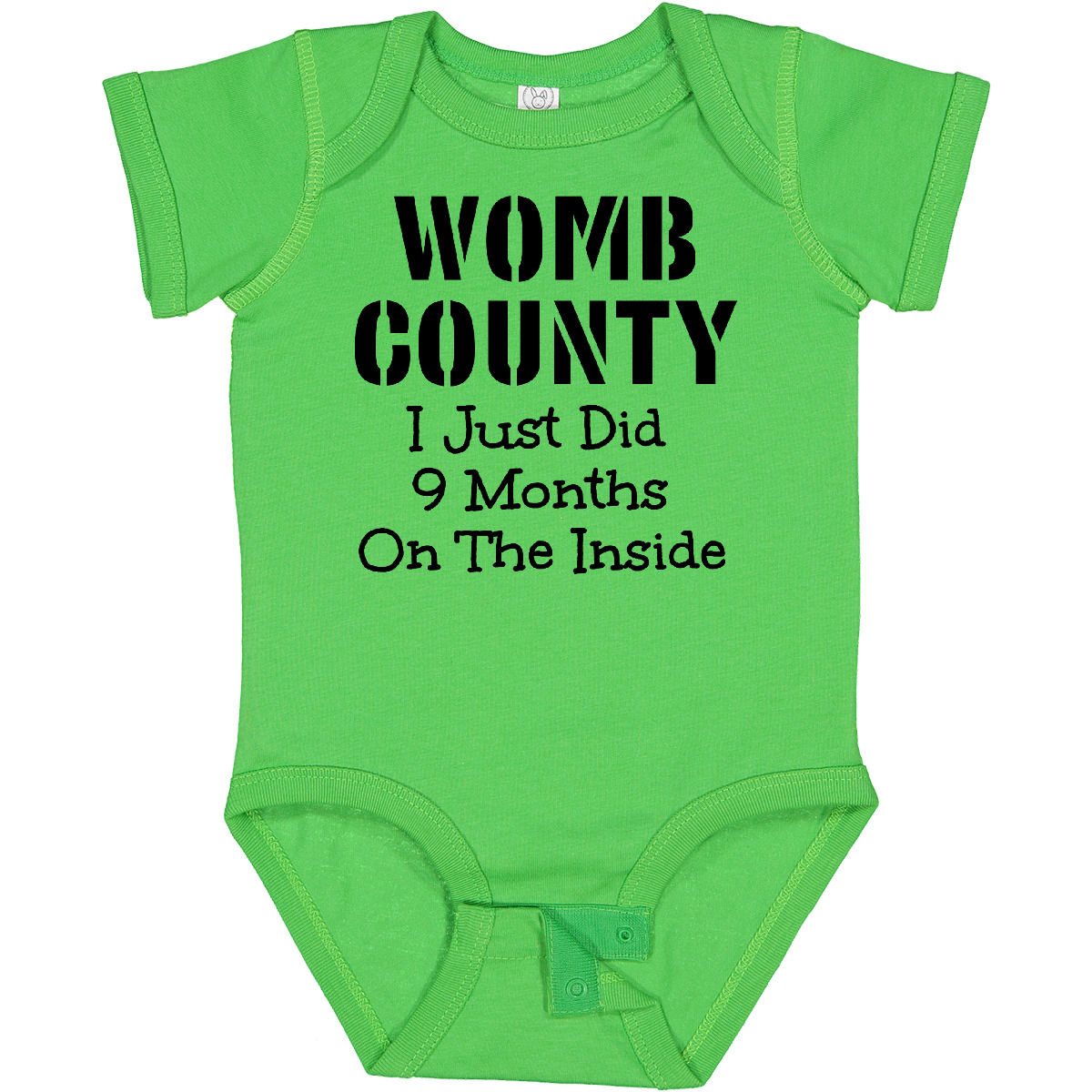 Inktastic Womb County I Just Did 9 Months On The Inside Baby Bodysuit Funny Cute - Picture 2 of 25