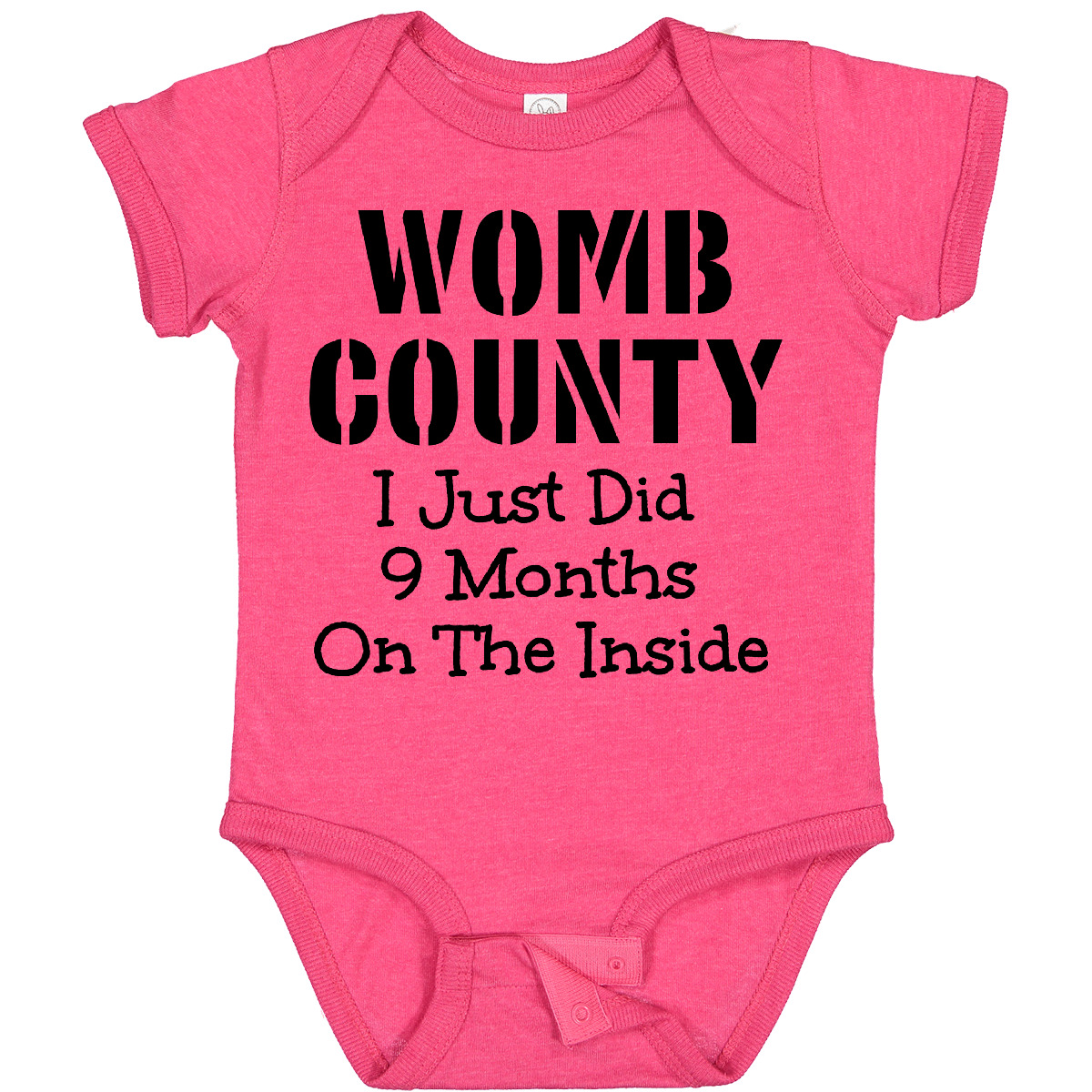 Inktastic Womb County I Just Did 9 Months On The Inside Baby Bodysuit Funny Cute - Picture 22 of 25