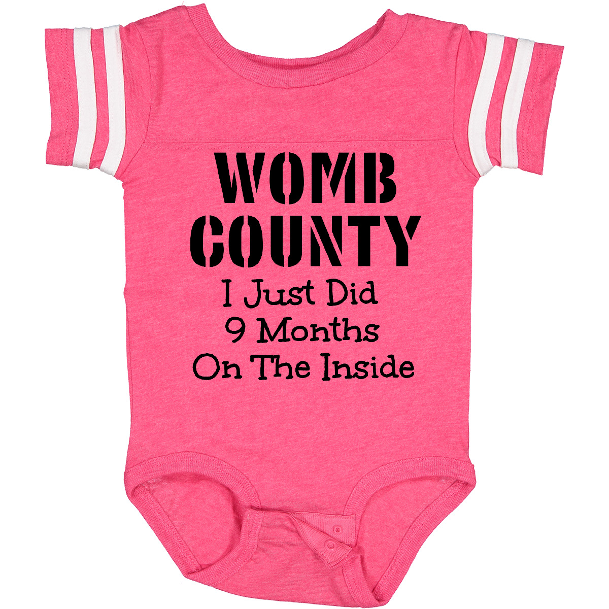 Inktastic Womb County I Just Did 9 Months On The Inside Baby Bodysuit Funny Cute - Picture 7 of 25
