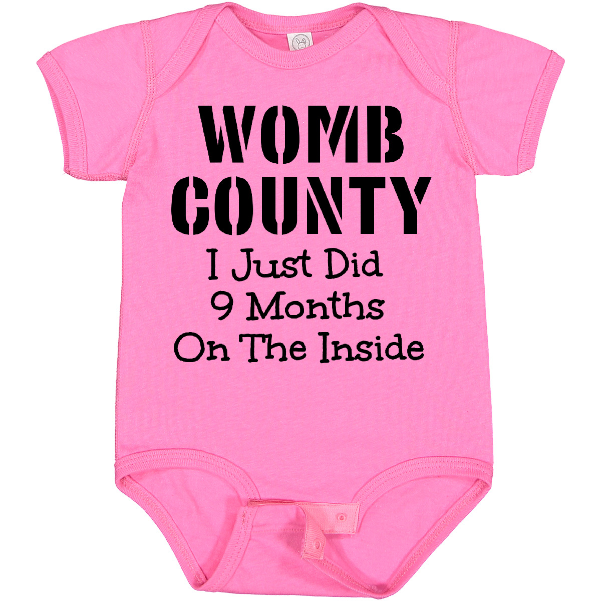 Inktastic Womb County I Just Did 9 Months On The Inside Baby Bodysuit Funny Cute - Picture 18 of 25