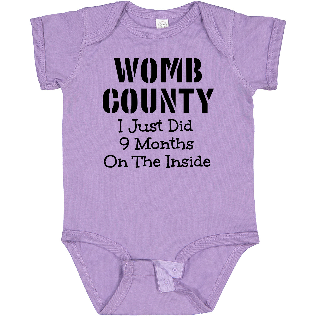 Inktastic Womb County I Just Did 9 Months On The Inside Baby Bodysuit Funny Cute - Picture 13 of 25