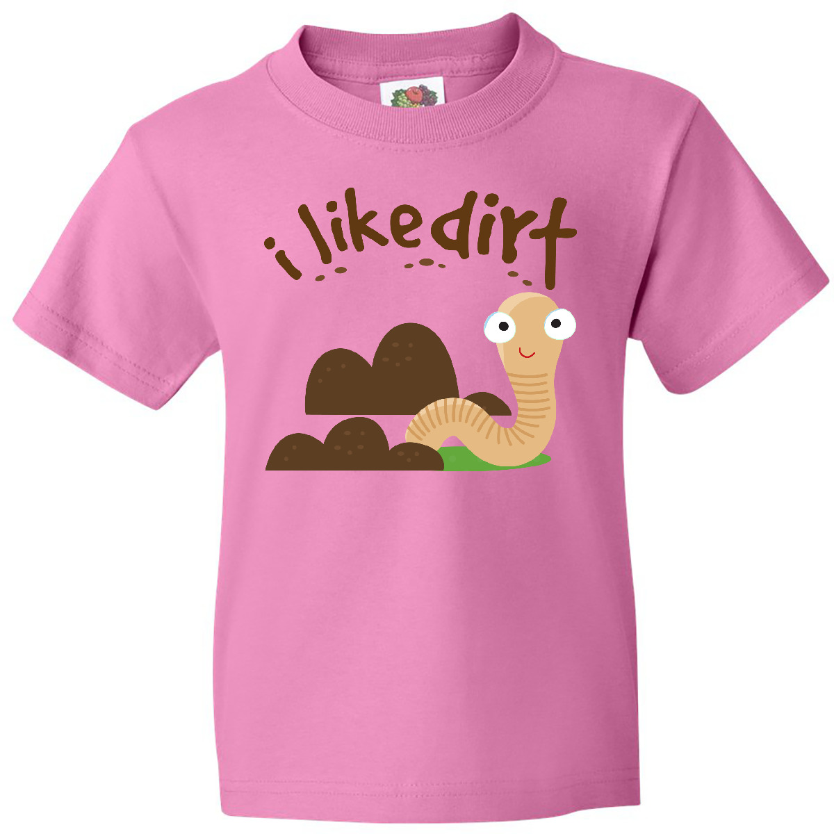 Inktastic I Like Dirt Earthworm Youth T-Shirt Worm Funny Kids Boys Tee Children - Picture 2 of 8