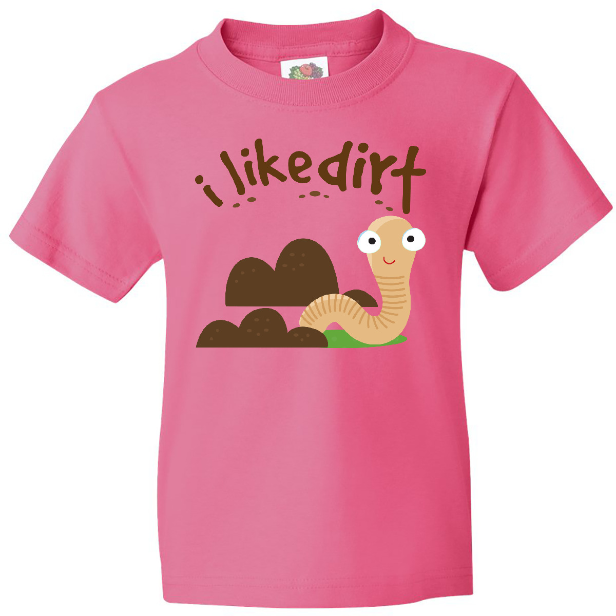 Inktastic I Like Dirt Earthworm Youth T-Shirt Worm Funny Kids Boys Tee Children - Picture 5 of 8