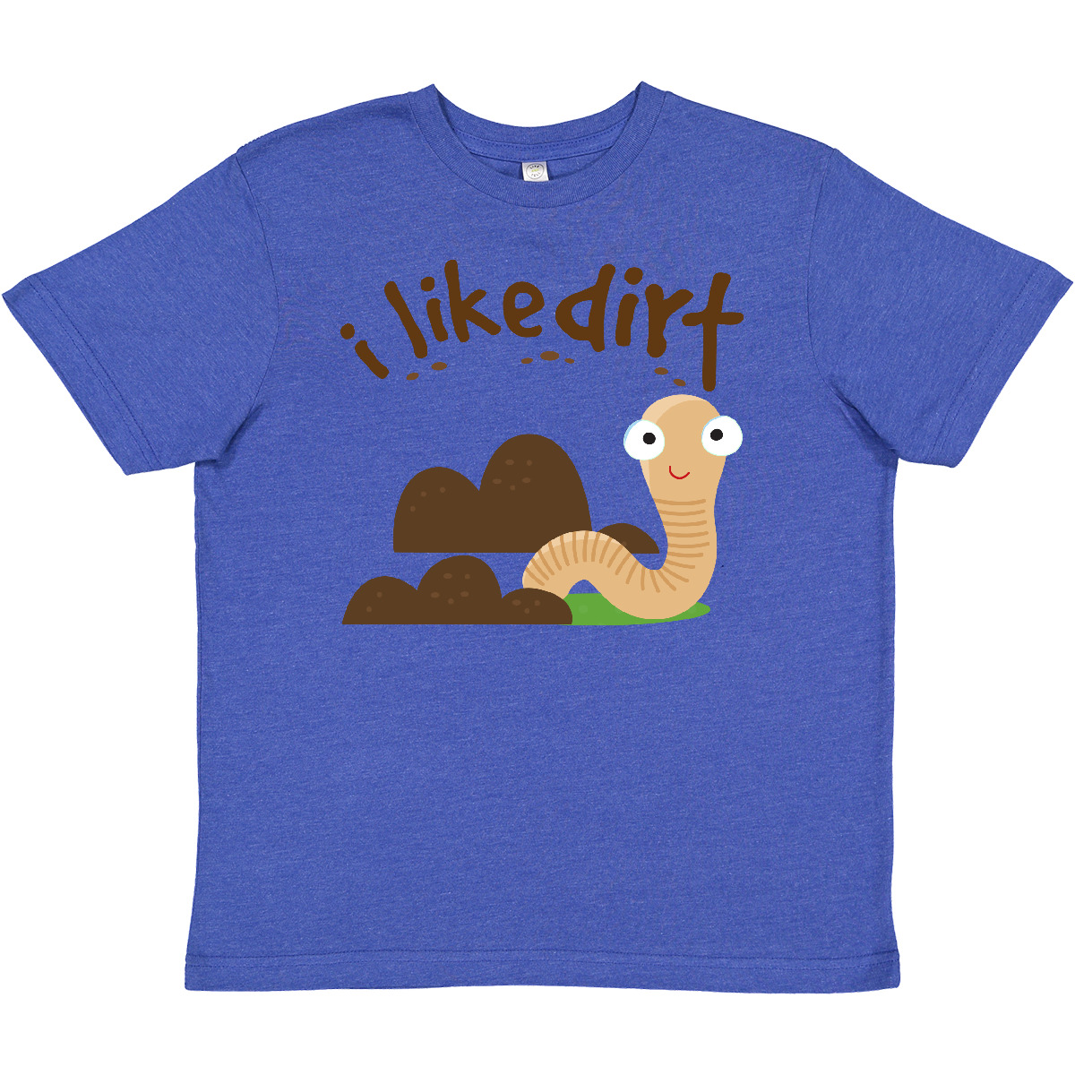 Inktastic I Like Dirt Earthworm Youth T-Shirt Worm Funny Kids Boys Tee Children - Picture 8 of 8