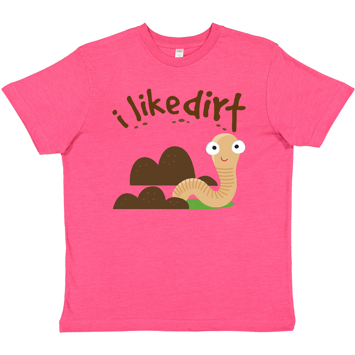 Inktastic I Like Dirt Earthworm Youth T-Shirt Worm Funny Kids Boys Tee Children - Picture 7 of 8