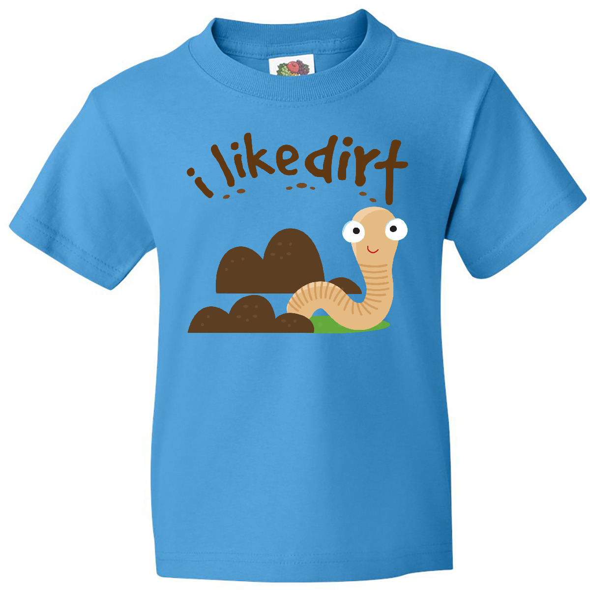 Inktastic I Like Dirt Earthworm Youth T-Shirt Worm Funny Kids Boys Tee Children - Picture 6 of 8