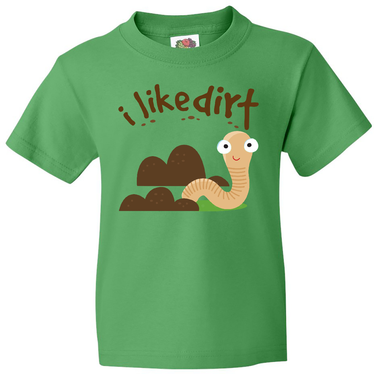 Inktastic I Like Dirt Earthworm Youth T-Shirt Worm Funny Kids Boys Tee Children - Picture 4 of 8