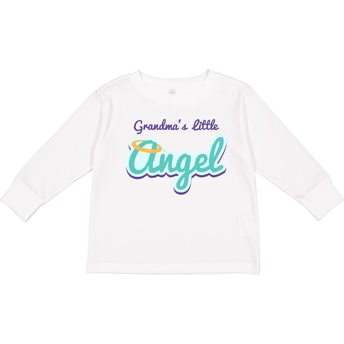 Inktastic Grandma&rsquo;s Little Angel Toddler Long Sleeve T-Shirt Grandma Grandchild