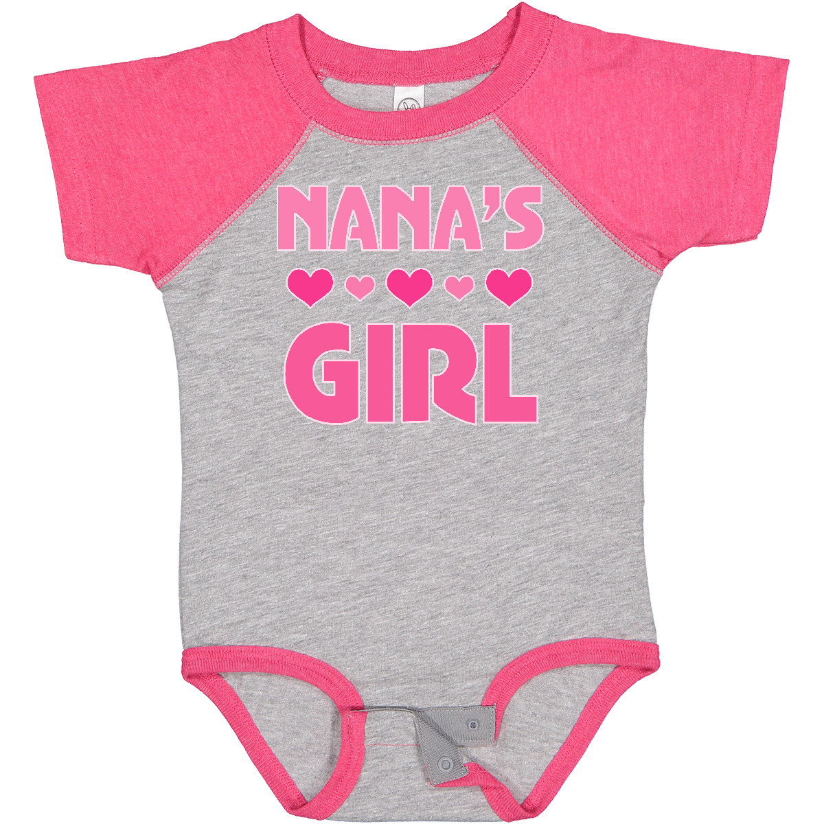 Inktastic Nana's Girl Grandchild Baby Bodysuit Nana From Granddaughter Heart Hws - Picture 9 of 19