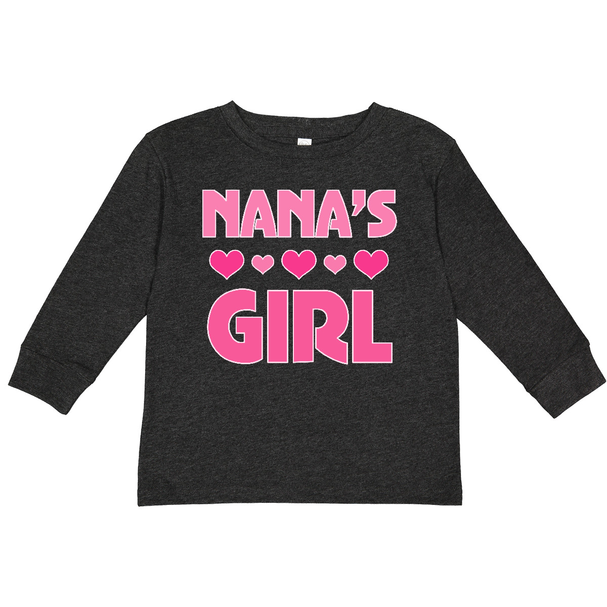 Camiseta Inktastic Nana's Niña Nieto Niño Manga Larga Nana Nieta - Imagen 7 de 7