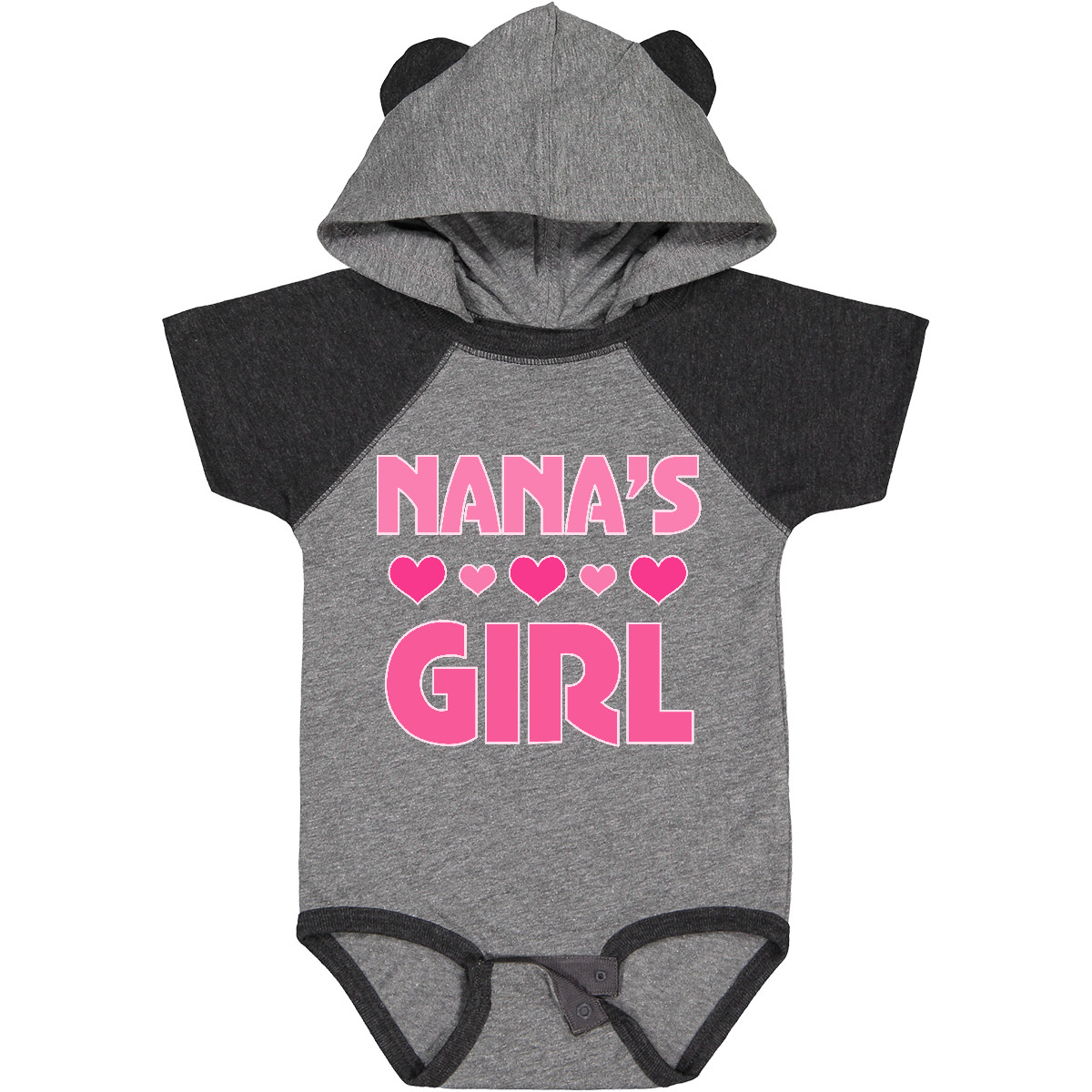 Inktastic Nana's Girl Grandchild Baby Bodysuit Nana From Granddaughter Heart Hws - Picture 8 of 19