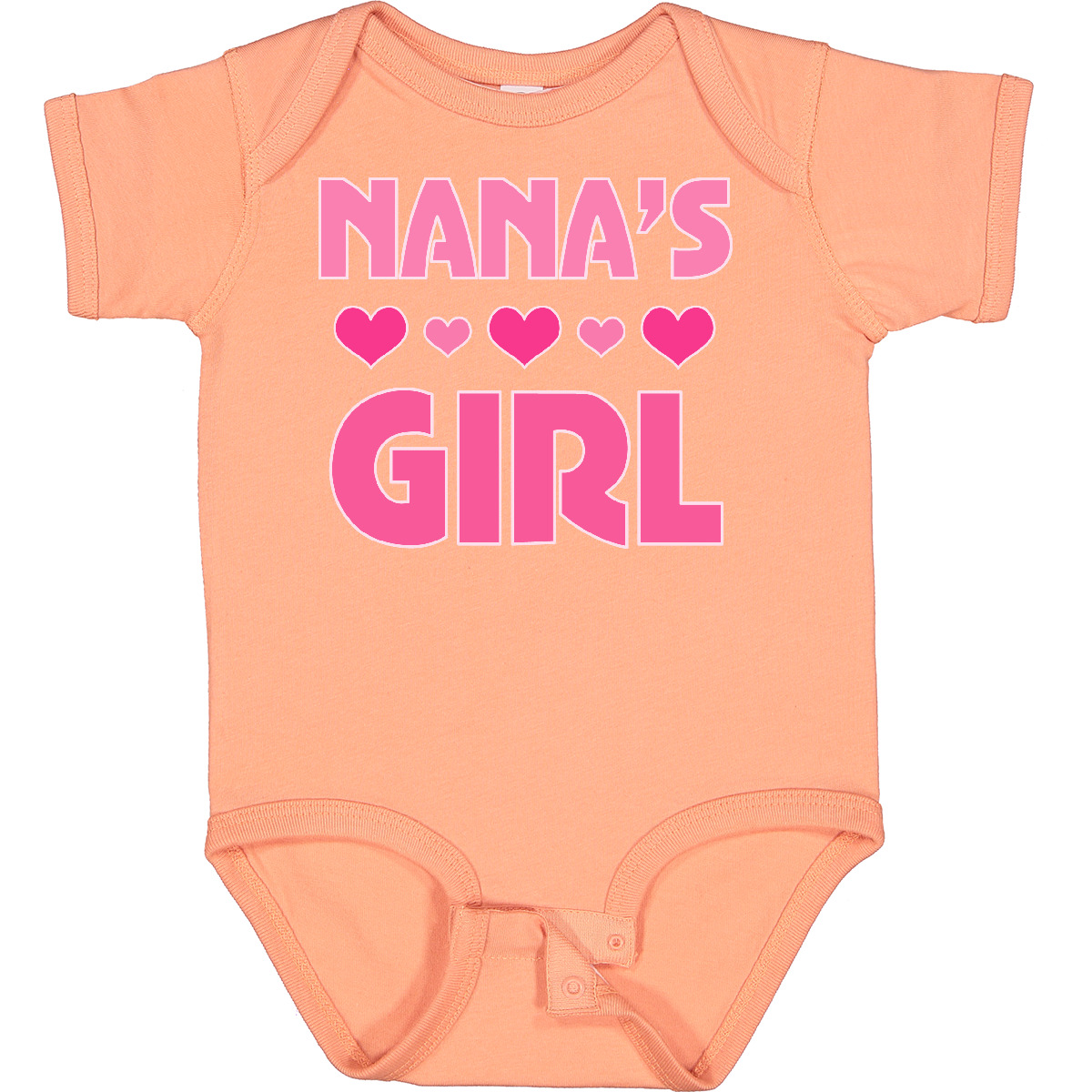 Inktastic Nana's Girl Grandchild Baby Bodysuit Nana From Granddaughter Heart Hws - Picture 17 of 19