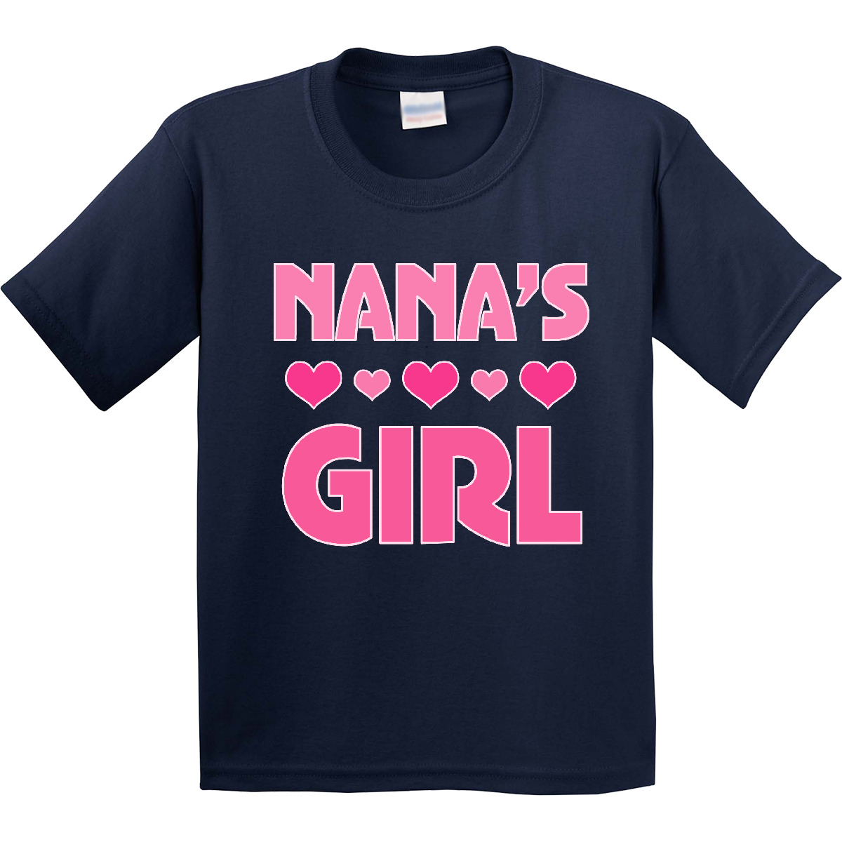 Inktastic Nana's Girl Grandchild Youth T-Shirt Nana From Granddaughter Heart Tee - Picture 4 of 8