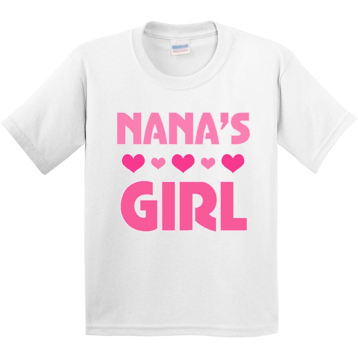 Inktastic Nana's Girl Grandchild Youth T-Shirt Nana From Granddaughter Heart Tee - Picture 8 of 8