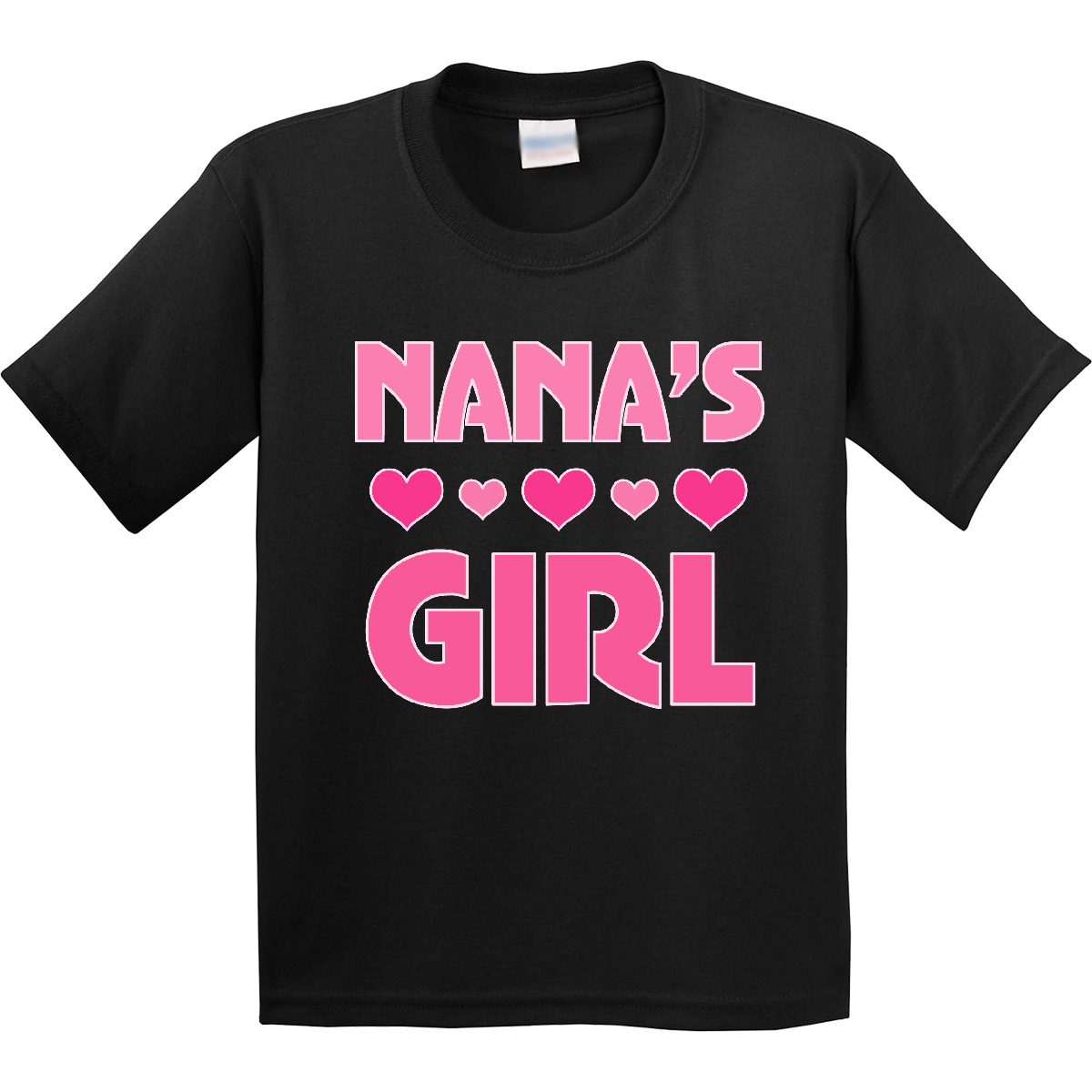 Inktastic Nana's Girl Grandchild Youth T-Shirt Nana From Granddaughter Heart Tee - Picture 2 of 8