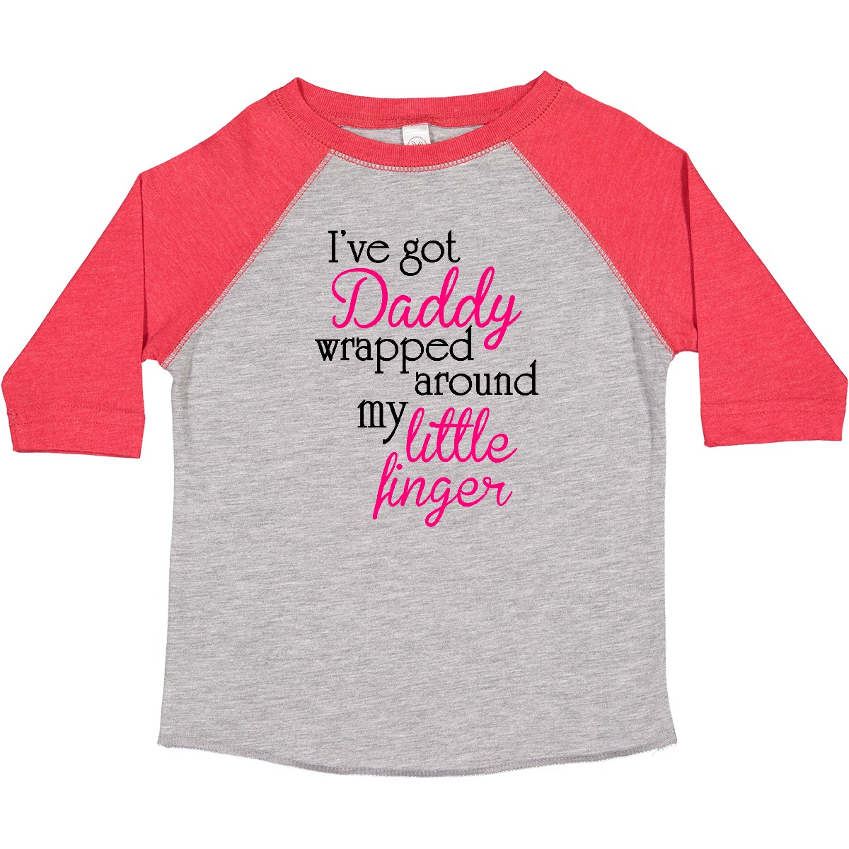 Inktastic I've Got Daddy Wrapped Around My Little Finger Toddler T-Shirt Girl - Bild 5 von 8