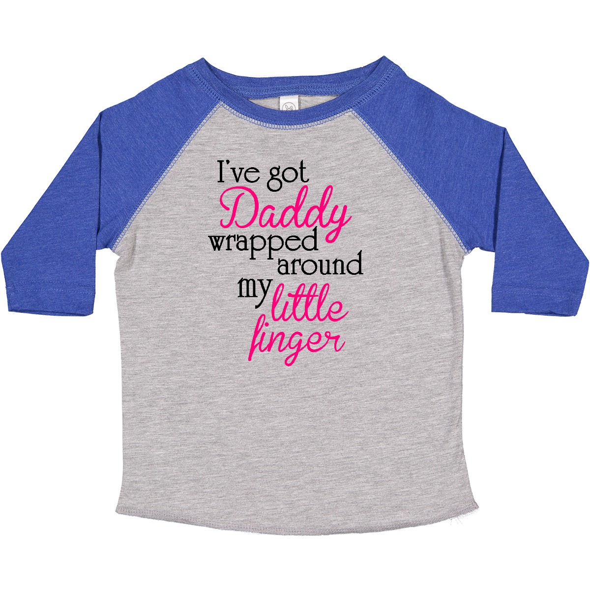 Inktastic I've Got Daddy Wrapped Around My Little Finger Toddler T-Shirt Girl - Bild 6 von 8