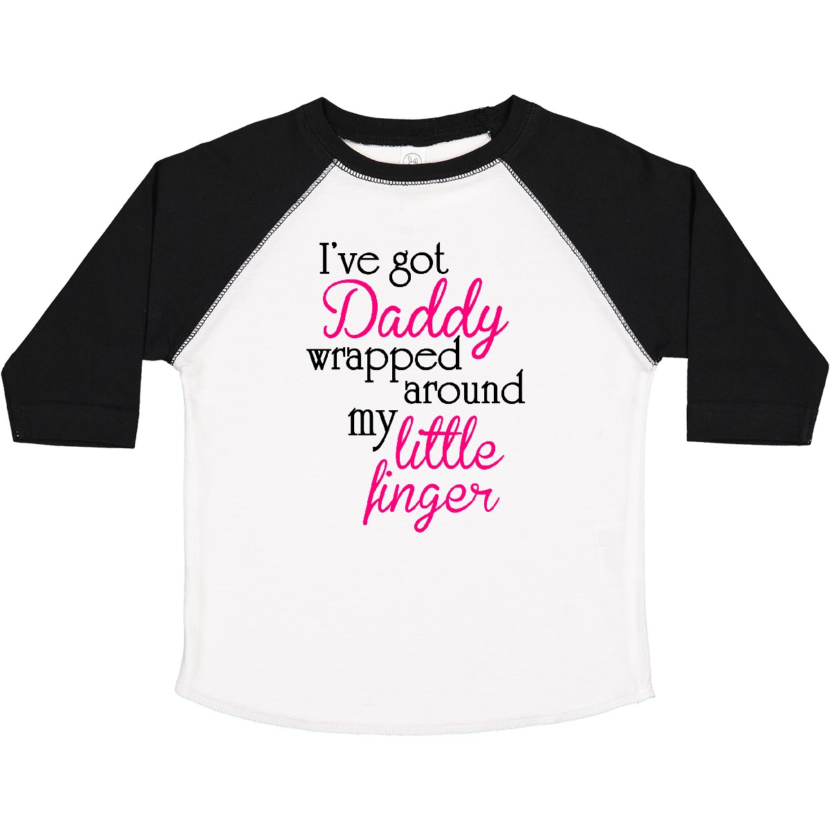 Inktastic I've Got Daddy Wrapped Around My Little Finger Toddler T-Shirt Girl - Bild 8 von 8