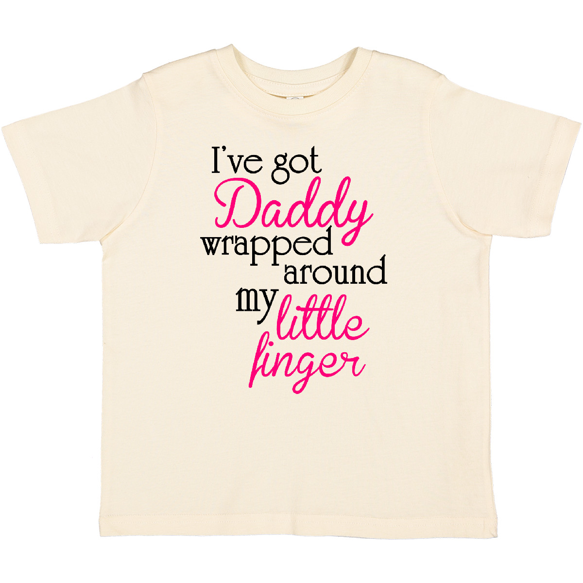 Inktastic I've Got Daddy Wrapped Around My Little Finger Toddler T-Shirt Girl - Bild 7 von 8