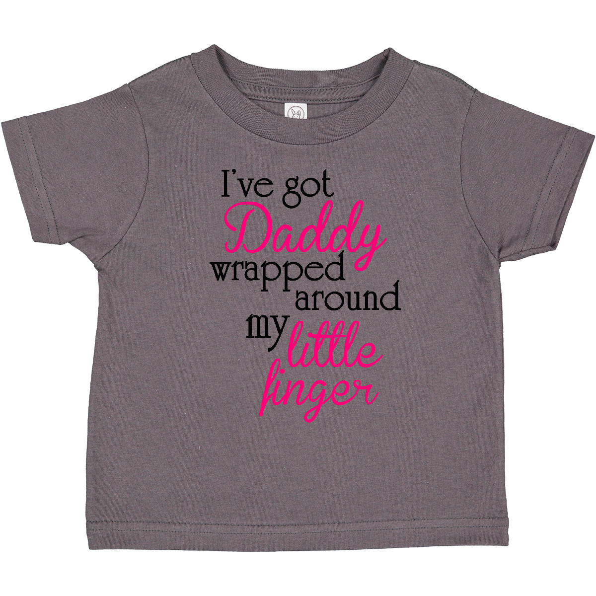 Inktastic I've Got Daddy Wrapped Around My Little Finger Toddler T-Shirt Girl - Bild 2 von 8