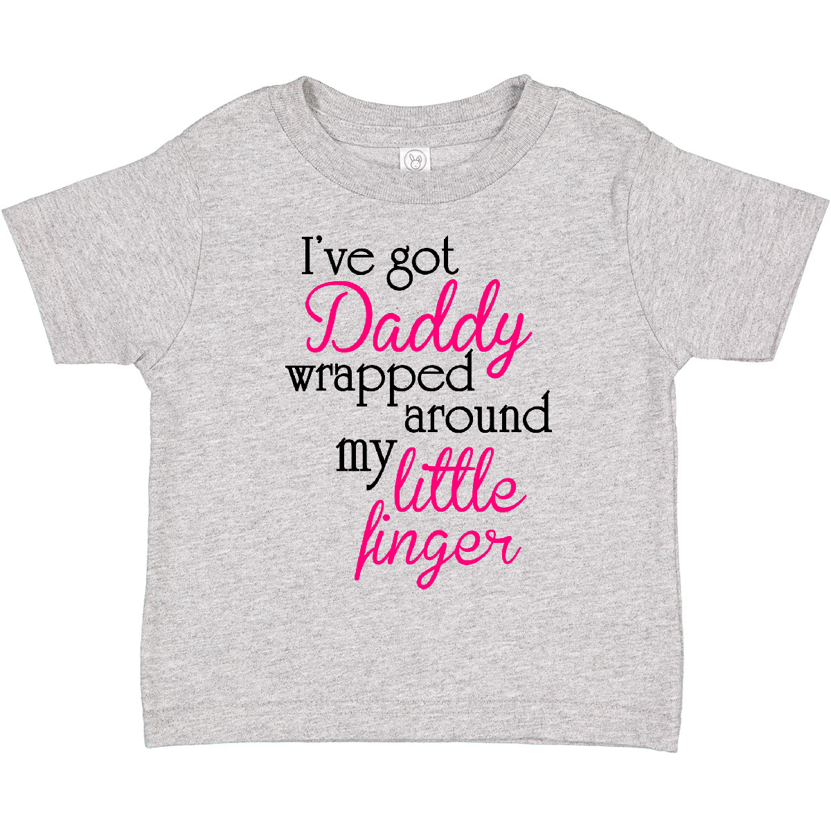 Inktastic I've Got Daddy Wrapped Around My Little Finger Toddler T-Shirt Girl - Bild 3 von 8