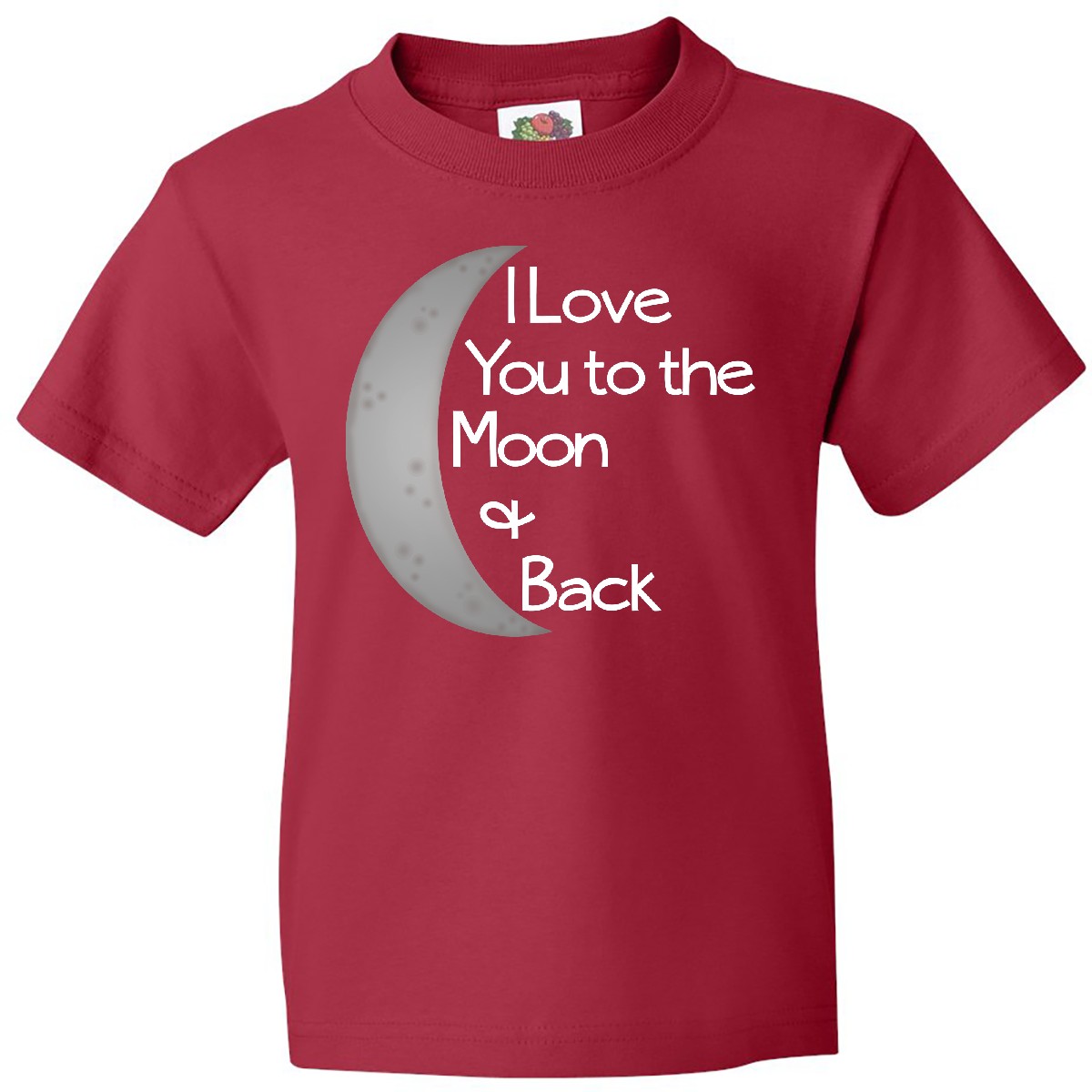 Inktastic I Love You To The Moon & Back. Youth T-Shirt Cute Tee Kids Children - Picture 9 of 10
