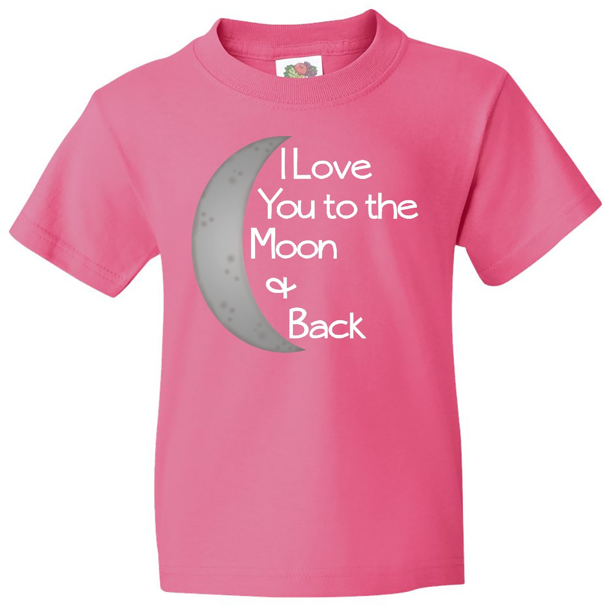 Inktastic I Love You To The Moon & Back. Youth T-Shirt Cute Tee Kids Children - Picture 7 of 10