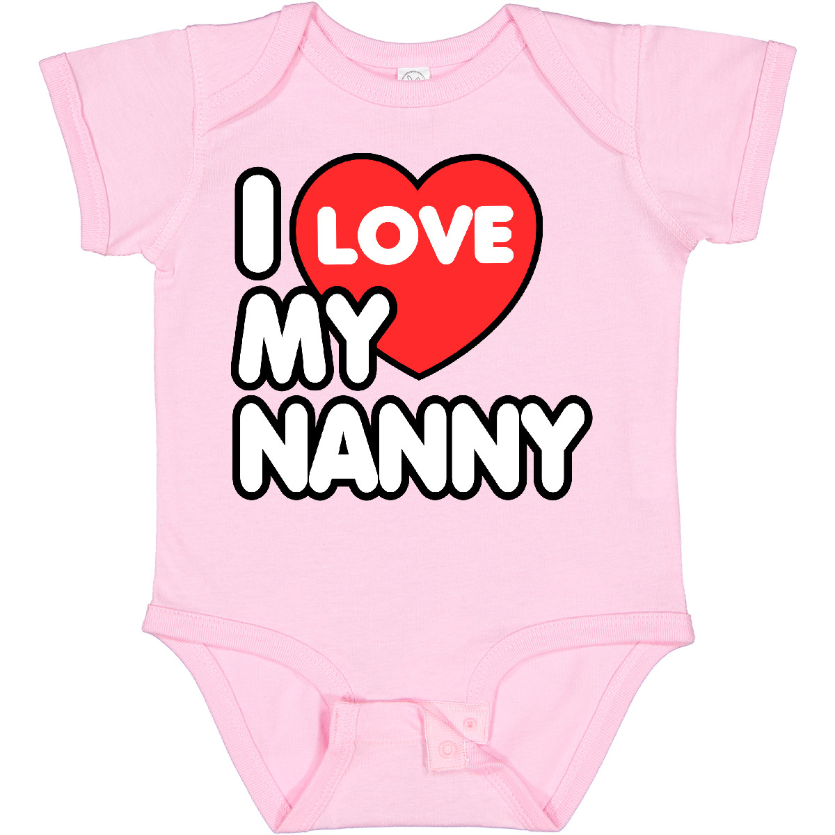 Inktastic I Love My Nanny Baby Bodysuit Heart One-piece Infant Creeper - Picture 9 of 10