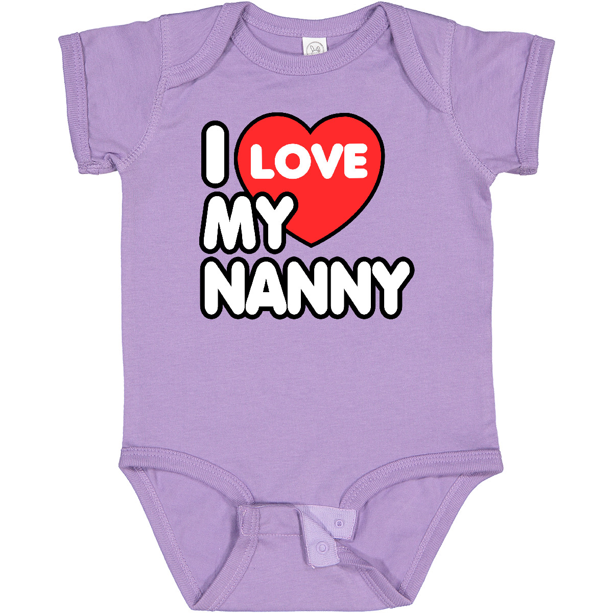 Inktastic I Love My Nanny Baby Bodysuit Heart One-piece Infant Creeper - Picture 7 of 10